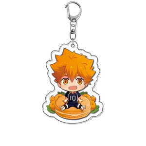 Porte-clés en acrylique <span class=keywords><strong>Haikyuu</strong></span> Anime, pendentif mignon Tobio Kageyama Shoyo Hinata <span class=keywords><strong>Kenma</strong></span> Kozume Yuu Nishinoya, breloques, cadeau pour les fans - Product Image 4
