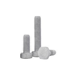 Vis à tête hexagonale DIN931 HDG, grade 10.9, filetage complet, acier au carbone M12 M16 <span class=keywords><strong>M20</strong></span> pour assemblage de bride de tour d'éolienne - Product Image 3
