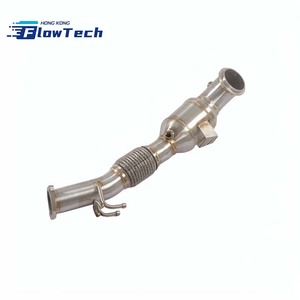 ท่อดาวน์ไปป์สแตนเลส T304 แบบขัดเงาสำหรับรถฟอร์ด มอนเดโอ 2.0T EcoBoost ปี 2013 ขึ้นไป - Product Image 5