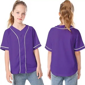 Camisetas de Béisbol para Niños con Cuello y Logotipo Personalizado Cosido, con Etiqueta Personalizada - Product Image 3