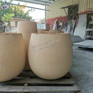 New Magic Stone Grc Cement <b>Flower</b> Pots Large Diameter Outdoor Use Durable Corrosion Resistant Planters - Product Image 3