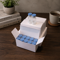 Boîte de flacons blancs 3ml x 10, emballage prêt à être expédié