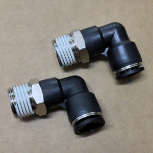 Rosca Macho <span class=keywords><strong>PL</strong></span> 90 °   Conector Neumático de Codo Tipo <span class=keywords><strong>L</strong></span> de Conexión Rápida con un Toque para Manguera de Aire - Product Image 6