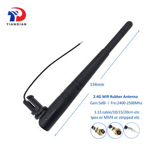 Enrutador externo <span class=keywords><strong>Antena</strong></span> WiFi Omni 5dBi MHF4 Ufl Pato de goma pelado <span class=keywords><strong>Antena</strong></span> WiFi de 2,4 GHz - Product Image 2