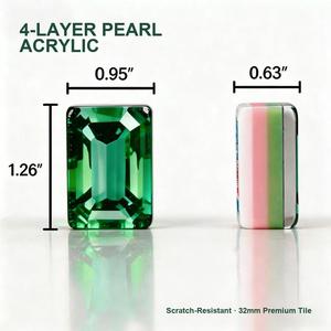 Ensemble <span class=keywords><strong>de</strong></span> Mahjong Américain Moderne <span class=keywords><strong>de</strong></span> Luxe Personnalisé, 160 Tuiles, Style Diamant Vert, Pliable, pour Divertissement Haut <span class=keywords><strong>de</strong></span> Gamme en Club - Product Image 3