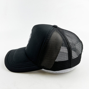 Casquette de camionneur de baseball noire 5 panneaux de haute qualité Casquette de camionneur en maille strass logo personnalisé <span class=keywords><strong>pour</strong></span> hommes - Product Image 6