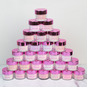 Polvere Acrilica Liscia di Alta Qualità EMA 10ml 1oz 2oz Rosa Burro Senza Effetto Marmorizzato 2 in 1 per Bellezza delle Unghie - Product Image 3