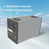 Générateur solaire portable 4KWH 3000W MPPT LiFePO4 Hithium avec onduleur à onde sinusoïdale pure et batterie à durée de vie de 10000 cycles