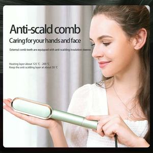 Brosse <span class=keywords><strong>à</strong></span> lisser les <span class=keywords><strong>cheveux</strong></span> Soins personnels Coiffage <span class=keywords><strong>Tête</strong></span> de <span class=keywords><strong>repousse</strong></span> des <span class=keywords><strong>cheveux</strong></span> Traitement de massage Peigne <span class=keywords><strong>à</strong></span> lisser les <span class=keywords><strong>cheveux</strong></span> en céramique chaude - Product Image 2