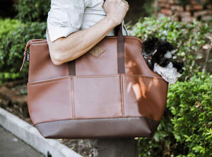 Портативная Сумка-переноска для домашних животных, сумка-тоут из искусственной кожи для маленьких собак - Product Image 5