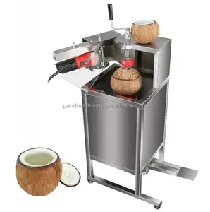 Automatic coconut green and yellow opening machine/coconut capping machine