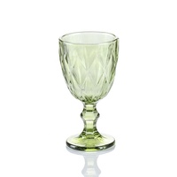 Verre à eau vintage pressé 300 ml pour mariage, gobelet bleu ciel clair, verres à vin rétro