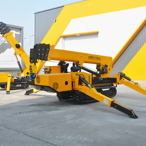 16M tải 200kg <span class=keywords><strong>Cherry</strong></span> <span class=keywords><strong>picker</strong></span> Crane Trailer thang bánh xe Telescopic Spider Boom Lift - Product Image 3