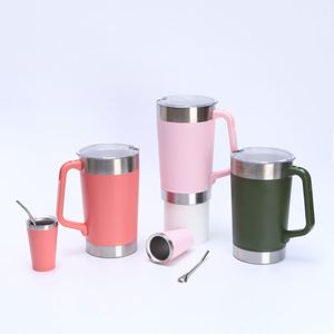 10oz Stainless Steel Creative Mini Ceramic Liner Coffee Cup Portable Leakproof <b>Drinkware</b> for Office Daily On-the-Go Commute Use - Product Image 2