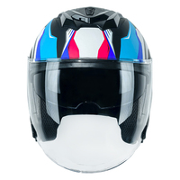 Casque ouvert 3/4 à double visière 3C+DOT, ABS résistant aux chocs, design unisexe