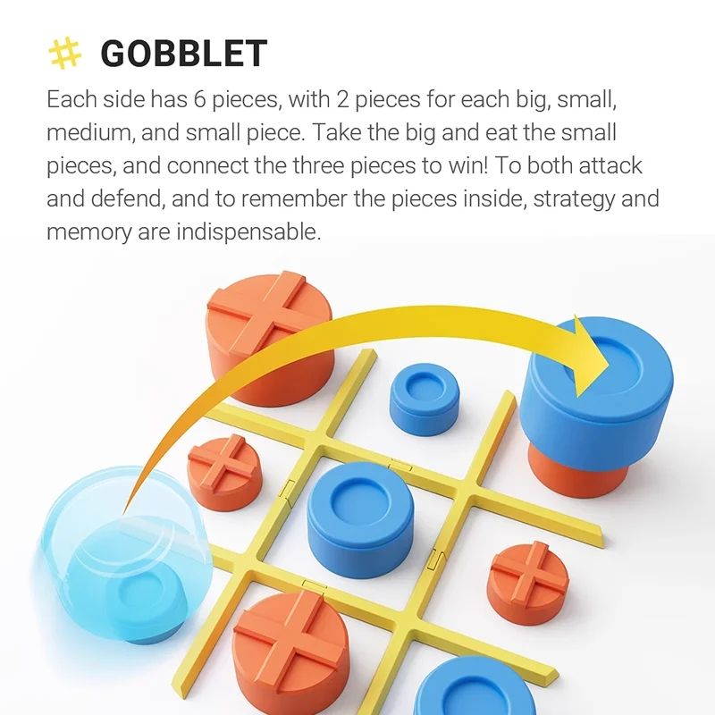 Jeu Électronique Tic Tac Toe, Console De Jeu De Puzzle Portable Jeux De Voyage Électroniques Portables Pour La Croissance Éducative Et De La Mémoire Jeux De Société Fidget Toys Pour Enfants Adultes