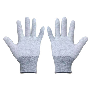 Guantes antiestáticos de fibra de carbono, guantes de trabajo transpirables con 13 agujas para reparación de automóviles y mecanizado - Product Image 1