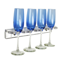 Support mural moderne en acrylique transparent de qualité supérieure pour verres à vin – Porte-verres en acrylique – Support suspendu pour verres à pied en Lucite
