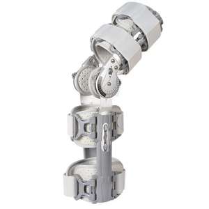 Attelle de genou réglable Zhongbo Rehabilitation, à usage hospitalier, grise, sans bretelles, en polyester, taille unique, pour la fixation des articulations - Product Image 1