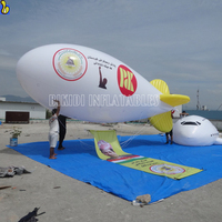 Ballon à hélium personnalisé pour adulte, navire d'air/zèbre/blister avec banderole publicitaire, 7.5m de Long
