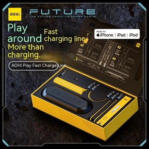 Aohi 240w Future Creative Câble d'alimentation 2.6m Super Fast Charge Spring Data Line Type-C <span class=keywords><strong>iPhone</strong></span> <span class=keywords><strong>14</strong></span> <span class=keywords><strong>Pro</strong></span> Max iPad Android - Product Image 3