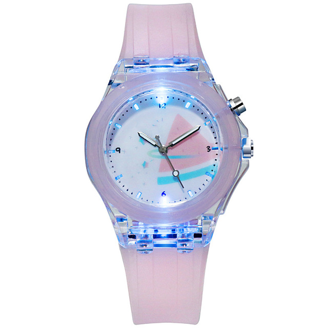 Candy-colored Glow-in-the-dark Children's Watch New Elementary School Watch with Lights