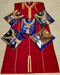 CCY-Jalabiya ملابس إسلامية تطريز العباءات المغربية مصمم مسلم سعودي قفطان طويل ثوب للرجال - Product Image 3