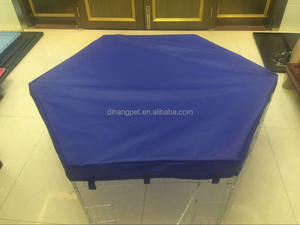 8 paneller taşınabilir yavru egzersiz çit hayvan kafesi ile kaliteli toptan ile kapak ağı sekizgen Metal köpek çit - Product Image 5