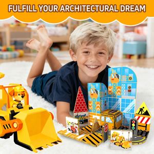Bloques de Construcción Magnéticos, Set de Coches de Carreras, Juguete Educativo para Niños, Construye Tu Propio Mundo de Carreras - Product Image 3