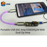 Amplificateur DAC USB portable ES9039Q2M avec double op-amp SGM8262, 32 bits, 768 kHz, PCM DSD512, amplificateur casque haute résolution