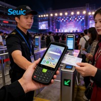 Terminal de données portable Android, lecteur de codes QR 1D 2D, scanner de codes-barres Android robuste