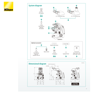 Microscopio Biológico Binocular <span class=keywords><strong>NIKON</strong></span> EI con Iluminación LED, Resolución Full HD, Enfoque Manual, Clasificación IP53 - Product Image 2