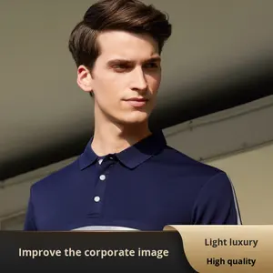 ग्रीष्मकालीन उच्च दृश्यता चिंतनशील स्ट्रिप पॉलिएस्टर पोलो शर्ट त्वरित-ड्राई वर्कवियर अनुकूलन योग्य इंजीनियरिंग सुरक्षा मुद्रित लोगो - Product Image 2