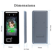 Sistema de Control de Acceso Tendcent con Reconocimiento Facial Biométrico, Registro Preciso de Asistencia, Escáner WiFi RFID/NFC y Visión Nocturna