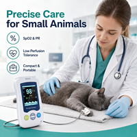 Moniteur d'oxygène sanguin portable compact pour animaux de compagnie, oxymètre de pouls vétérinaire rechargeable pour usage domestique, soins des chiens et des chats