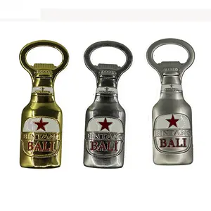Metal Beer Shape Bali Souvenir Bottle Opener Fridge Magnet