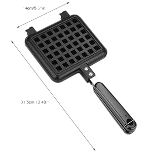 Máquina <span class=keywords><strong>para</strong></span> Hacer Waffles de Hierro <span class=keywords><strong>para</strong></span> <span class=keywords><strong>Estufa</strong></span>, Máquina <span class=keywords><strong>para</strong></span> Hacer Sándwiches de Relleno Profundo, Sartén Antiadherente de Aleación de Aluminio <span class=keywords><strong>para</strong></span> Hornear Waffles - Product Image 2