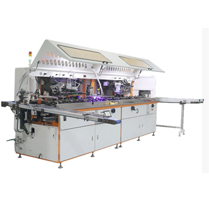 เครื่องพิมพ์ฉลากขวดน้ำยาสีเดียวอัตโนมัติ พร้อมมอเตอร์แกนกลาง PLC ใหม่ และเครื่องพิมพ์สกรีนแบบกระบอก - Product Image 3