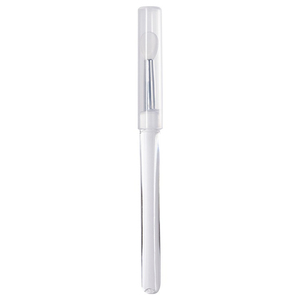 Brosse à paupières multifonction portable, brosse à ongles en silicone avec miroir magique, outil pour poudre et paillettes, en plastique durable - Product Image 3