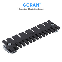Connecteur de borne pour l'organisation et la fixation des câbles sur les panneaux de commande des machines ou les chaînes porte-câbles - Acier 600V