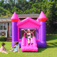 Château gonflable et toboggan personnalisés pour les fêtes d'enfants, utilisation en extérieur, installation facile, capacité de 90 kg