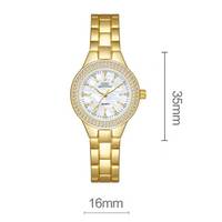 Nouveau Coffret Montre Femme Entièrement Sertie de Diamants, Ensemble Bijoux de Main Ajustable Tendance avec Perles