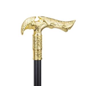 Golden Devil et Angel Halloween Crosier canne autodéfense bâton canne de <span class=keywords><strong>marche</strong></span> <span class=keywords><strong>avec</strong></span> feuille de fer à l'intérieur - Product Image 4