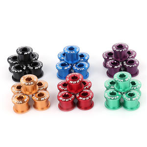 VIARON Cadenas de chaîne de vélo en alliage d'aluminium 7075 légers multicolores pour pédalier - Product Image 4