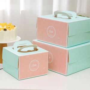Pink Birthday Party Gift Cake Box Packing Custom Print 10 Inch Cardboard Paper Wedding Cake Box wholesale