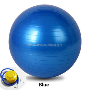 Palla da Yoga BSTAR 55cm in PVC <span class=keywords><strong>Blu</strong></span> con Pompa - Palla per Esercizi Pilates Ecologica, Resistente, Morbida e Leggera per Fitness e Yoga - Product Image 4