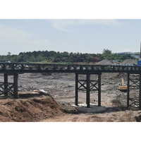 Pont Bailey compact à double voie, robuste, de style 200, en acier de haute qualité, directement de l'usine
