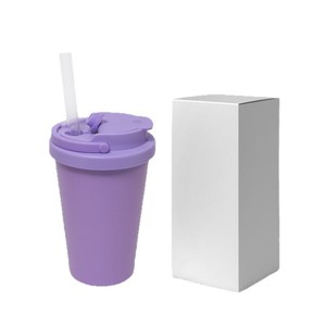 Stainless Steel Tumbler Macaron Color Double Lid 304 Vacuum Insulated Travel Water Cup For Tea Milk With Straw - Product Image 4