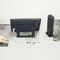 Station météo numérique moderne EMAF Factory OEM avec capteur intérieur/extérieur, radio-commandée, horloge de table et murale, prévisions météo et alarme