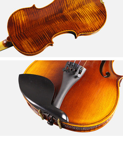 ไวโอลินไม้แท้ทำมือทั้งชิ้นจากโรงงานขายส่ง สำหรับผู้ใหญ่ ระดับสอบเกรดและการฝึกซ้อม เสียงดีเยี่ยม - Product Image 4